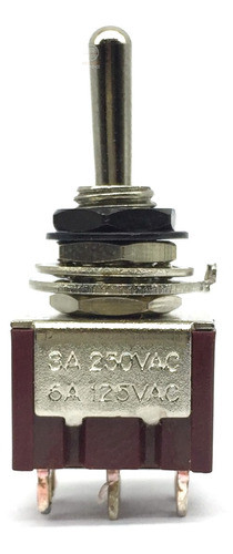 Chave Mini Toggle On-off-on Guitarra 3 Posicoes Preto M203 0