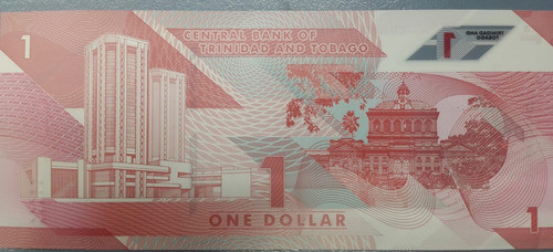 Billete Trinidad Y Tobago 1 Dolar Plastico 2020 Sin Circular 1
