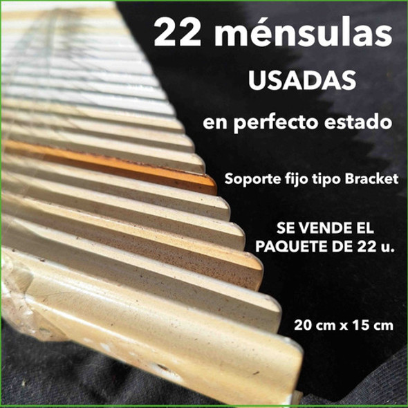 22 Ménsulas 15x20cms. Soporte Fijo Tipo Bracket. 1