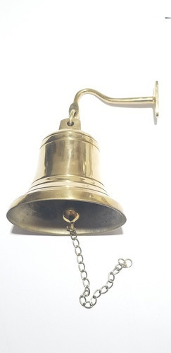 Campana De Colgar N.3 De Bronce Pulido Con Soporte 0