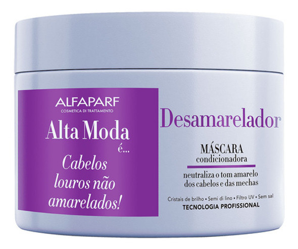 Máscara Capilar Alta Moda  Desamarillador 300 Gr 0