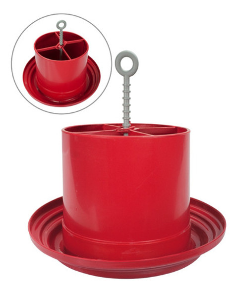 Comedouro Plástico Tubular Para Aves Frangos 6,5kg 1 Comedouro Plástico Tubular Para Aves Frangos 6,5kg 1