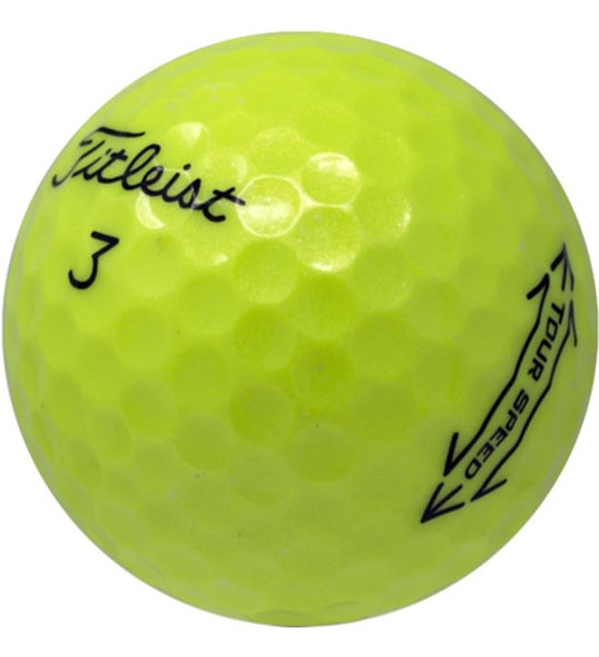 Lostgolfballs 12 Pelotas Golf Titleist Yellow Tour Speed Del 0