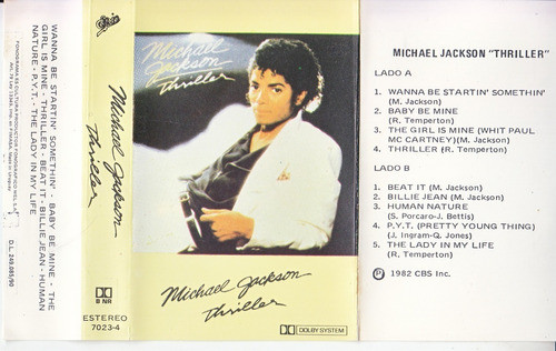 Michael Jackson Thriller Cassete Uruguay Pop Raro Escaso 0