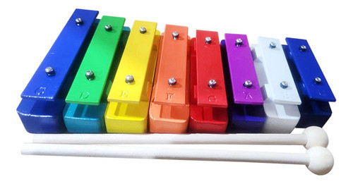 Xilofone 8 Nota Glockenspiel Instrumento Afinado Com 0