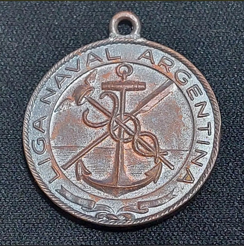 Medalla Semana Del Mar Liga Naval Argentina Año 1944 - 104 0