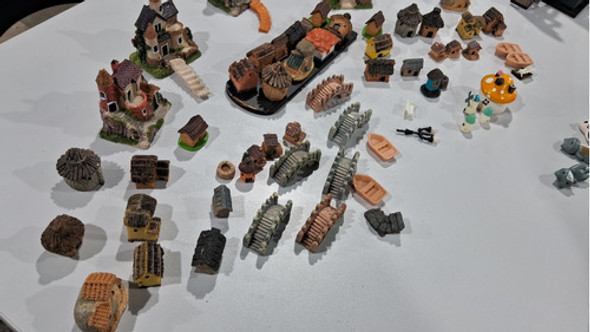 Cidade Vilarejo Lindíssima Em Resina Várias Miniaturas 0