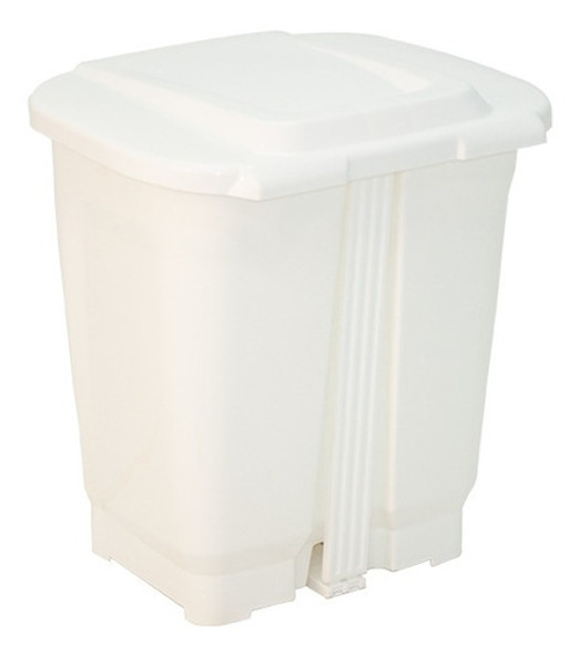 Basurero T-force 25 Lt En Ppl Blanco Tramontina 1