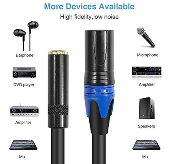 Cable Macho Disino 1/8 A Xlr, Miniconector Trs Estéreo Hembr 1