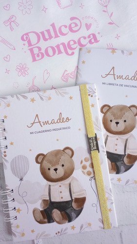 Cuaderno Pediatrico Bebé  + Libreta Vacunas Personalizado 1