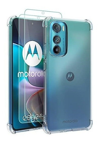 Funda Para Moto Edge 30 5g Clear +prot.pant 0