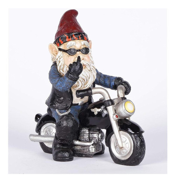 Hi-line Regalo 75616-x Dedo Medio Biker Gnomo 0