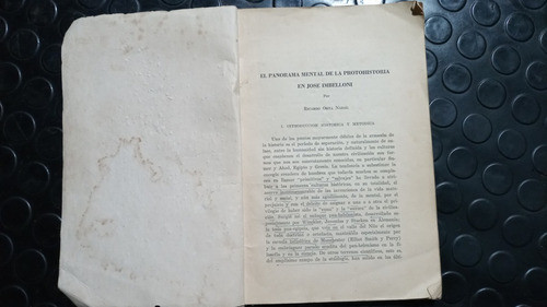 El Panorama Mental De La Protohistoria En Jose Imbelloni 1