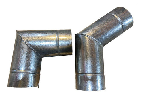 Codo Galvanizado 100mm X 45 Grados Estufa A Leña Quematuti 0