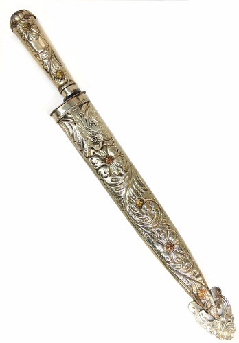 Cuchillo Criollo Alpaca Labrada 30cm Acero Carbono M.fierro 0