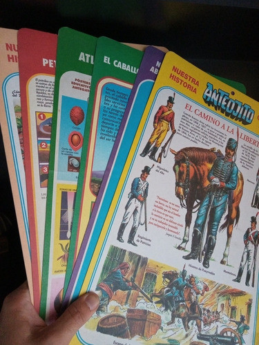 Lote X 6 Posters Educativos Revista Anteojito En Cartón 0