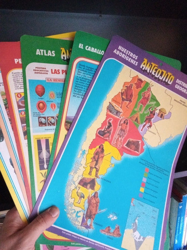 Lote X 6 Posters Educativos Revista Anteojito En Cartón 1