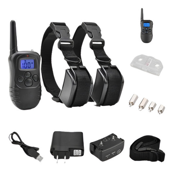 Perro De Animal Doméstico Formación Collar Recargable Lcd El 0