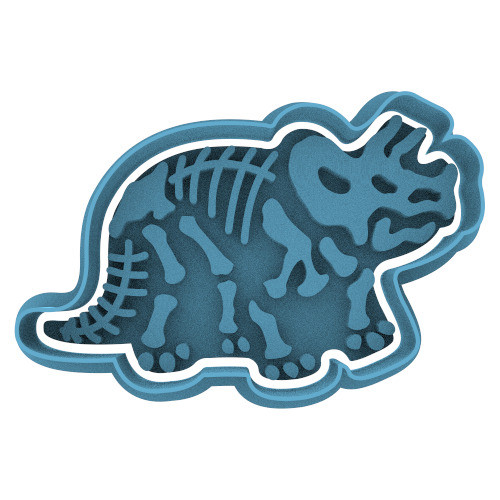 2476 Esqueleto Triceratops Cortante Para Galletas 0