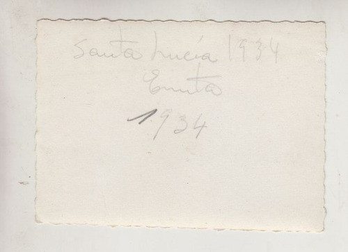 1934 Santa Lucia Fotografia Con Muñeca Sentada En Cachila 1