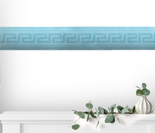 Guarda Vinilizada Estilo Griego Celeste 41402 X 9,70 Mts Ds 1