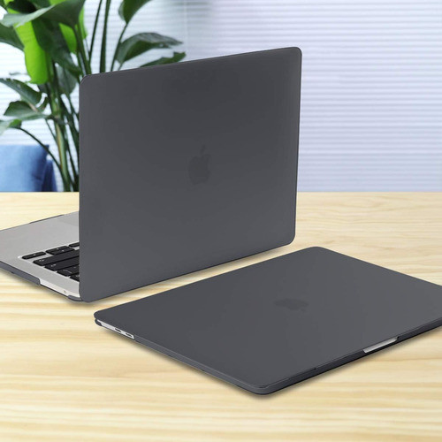 Carcasa Rígida Plástico Para Mac Air De 13 PuLG Funda Negro 1