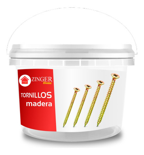 2000 Tornillos Para Madera 4,5 X 40mm En Pote 1