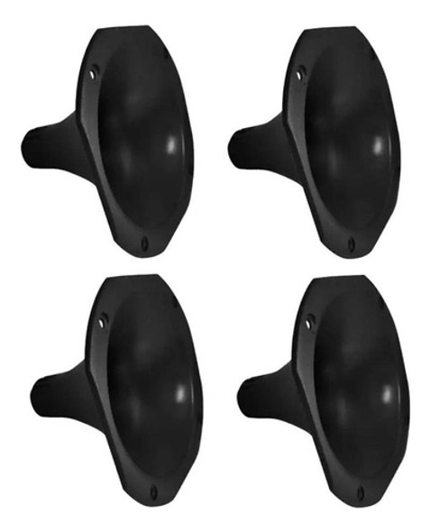 04 Cone Corneta Redondo Lc 14-25 Preto Curto Alta Frequência 0