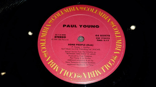 Paul Young Some People Tapa Manchada Vinilo Muy Buen Estado 1