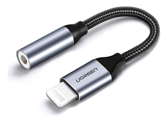 Adaptador Ugreen Us211 Lightning Para P2 3.5mm 10cm 1