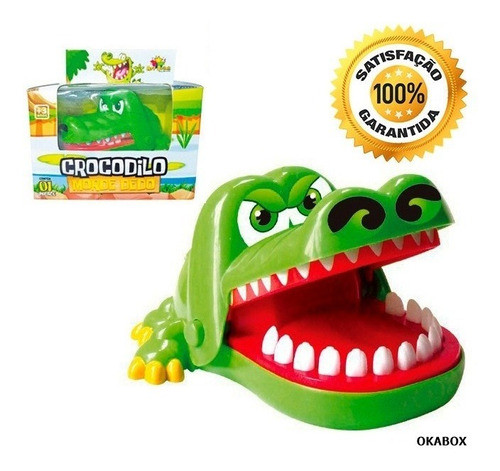 Crocodilo Que Morde Dedo Boca Dentista Verde Brinquedo 1
