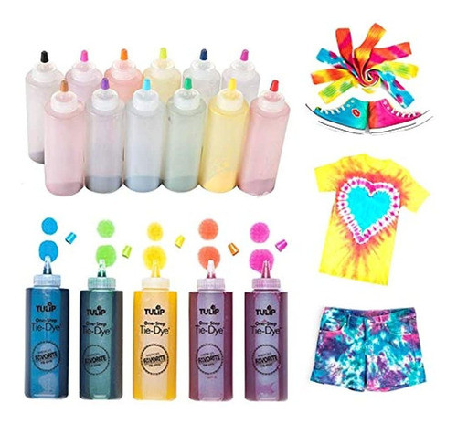 Tulip One-step Tie-dye Kit One-step Tie-dye Kit, Rainbow Diy 0