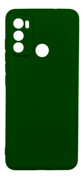 Capinha Moto G60 Silicone Aveludado - Verde Escuro 0 Capinha Moto G60 Silicone Aveludado - Verde Escuro 0
