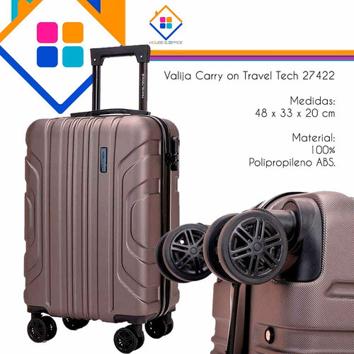 Valija Carry On Travel Tech 20 Pulgadas 27422 Gris Oscuro 1