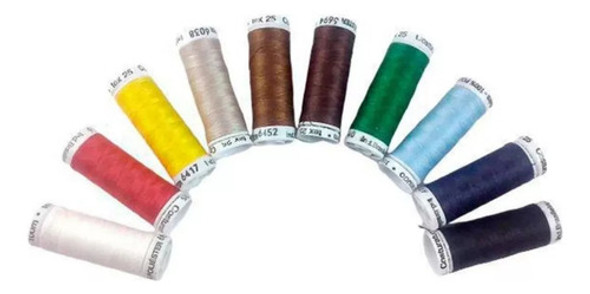 Kit 40 Linhas Costura 183m Caseira Doméstica Sortida Colors 0
