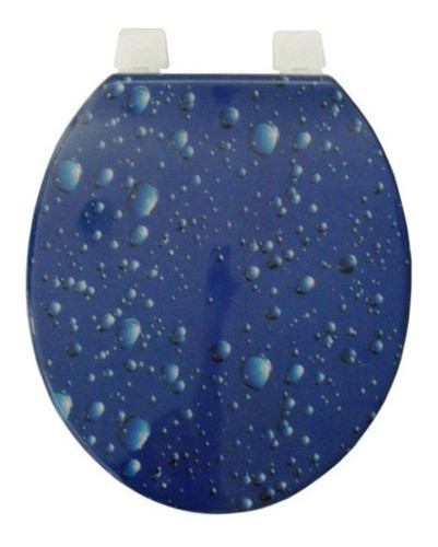 Tapa Asiento Inodoro Derpla Universal Estampado Burbujas 0