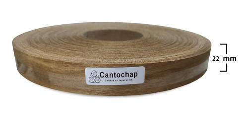 Tapacanto Chapa Madera Petiribi 22mm X 10 M S/cola S/soporte 0
