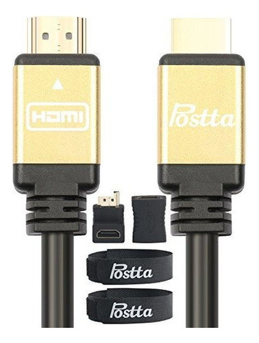 Cable Hdmi 30 Pies Postta Ultra Cable Hdmi 20v Con Abrazader 0