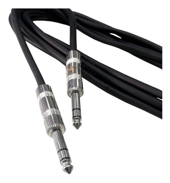 Cable Balanceado Plug 6.5 Trs A Plug 6.5 Trs 1,5 Mts Stereo 1