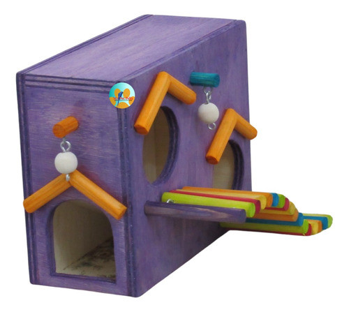 Toca Divertida Para Hamster (roxa) - My Pet Feliz 1