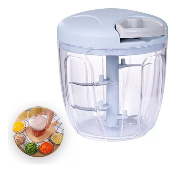 Triturador De Ajo Manual Procesador Picador Vegetales 0