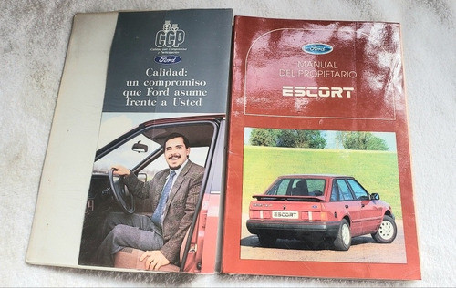 Manual Propietario Y Guantera Original Ford Escort Ghia 0