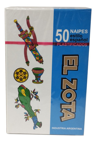 Cartas Españolas El Zota 50 Naipes Premium Plastificadas 1