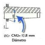 Flange  P/ Placa Torno 5 Pol- 130mm  Cm2 1