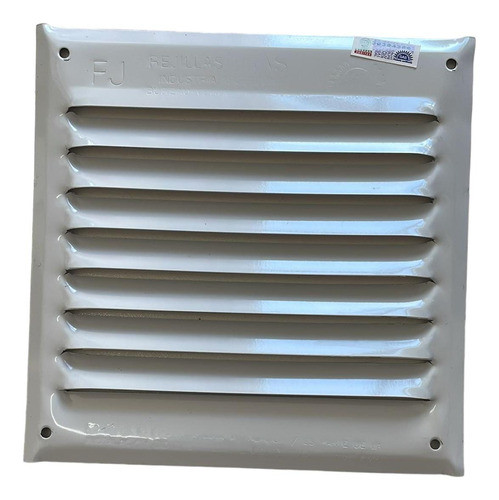 X2 Unidades Rejilla Ventilación Aprobada Gas 15x15 Blanca 0
