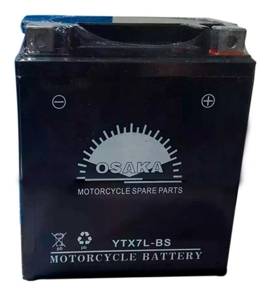Bateria Ytx7l Bs Tornado Twister Ybr Xtz 250 Osaka Gel Full 0