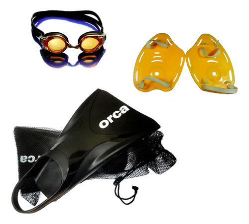 Anteojo, Manopla Y Aletas (talle L 43-45) De Natación Oferta 0