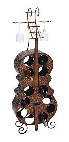 Deco 79 Metal Wine Rack 17 Por 47 Pulgadas 0