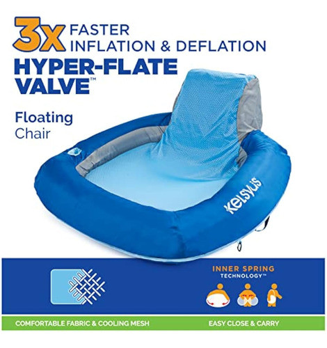 Kelsyus Silla Flotante Premium Con Inflado Rápido, 1