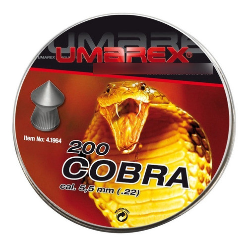 Chumbos Umarex Cobra Pointed 5.5mm 200 Unidades En Lata Febo 0